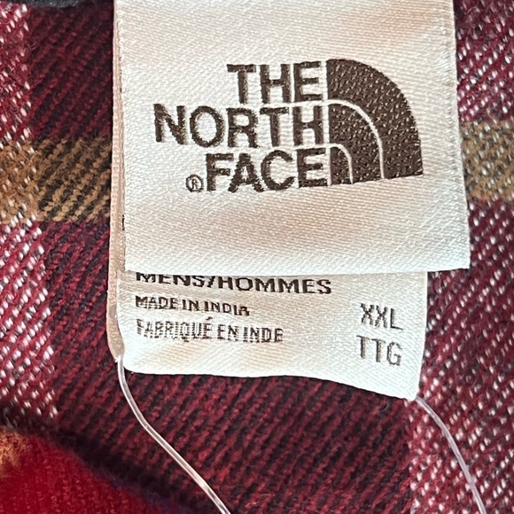 NWT XXL The North Face Arroyo Flannel Red Plaid Warm Standard Fit Shirt - Picture 7 of 14